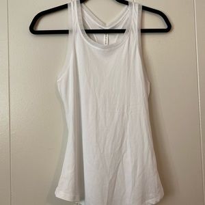 Brandnew White Fabletics Cynthia racerback tank